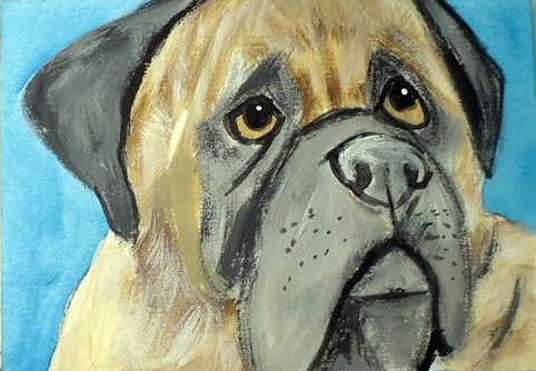 ACEO English Mastiff Dog