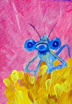 ACEO Dragonfly face