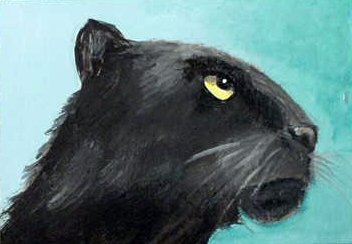 ACEO Black Panther