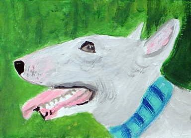 ACEO Bull Terrier Dog
