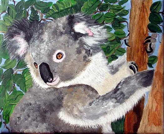 How to Paint A Kaola lesson with pattern