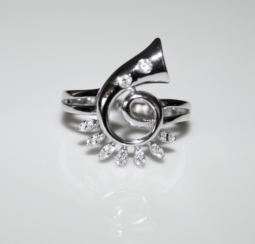 STERLING SILVER ROUND CUT CZ RING SIZE N 1/2 US 7