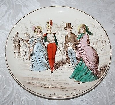 CREIL ET MONTEREAU LA MODE DEPUIS CENT ANS - LOUIS PHILIPPE 1er 1830-1848 PLATE