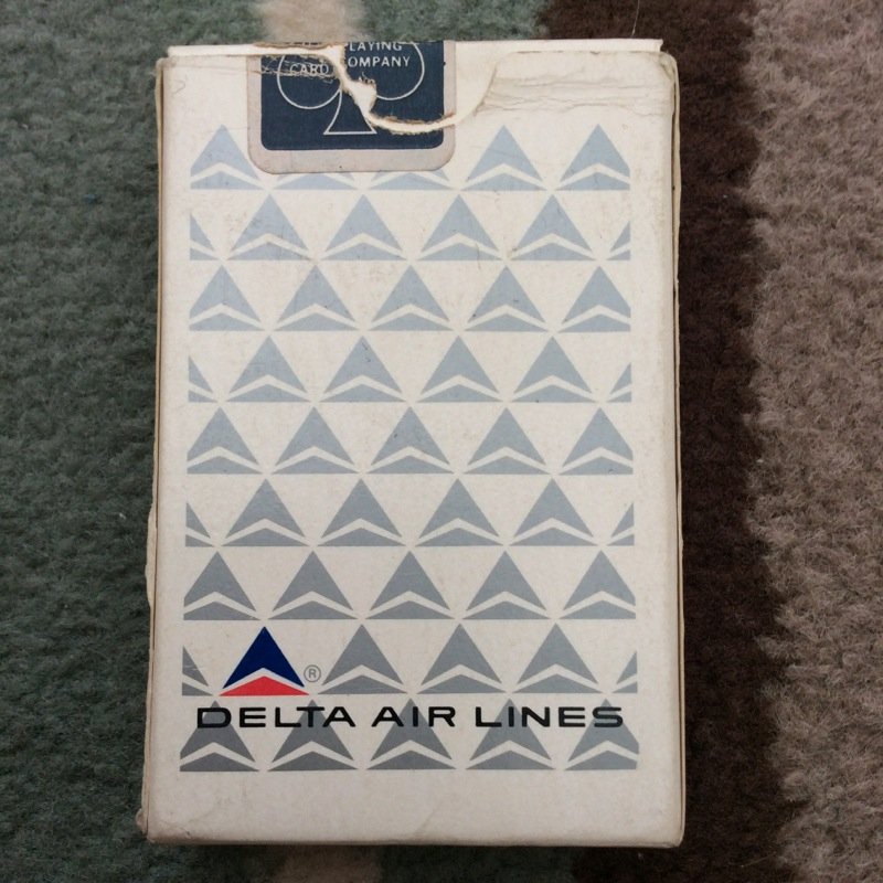 VINTAGE DELTA AIRLINES Â PLAYING CARDS USEDÂ