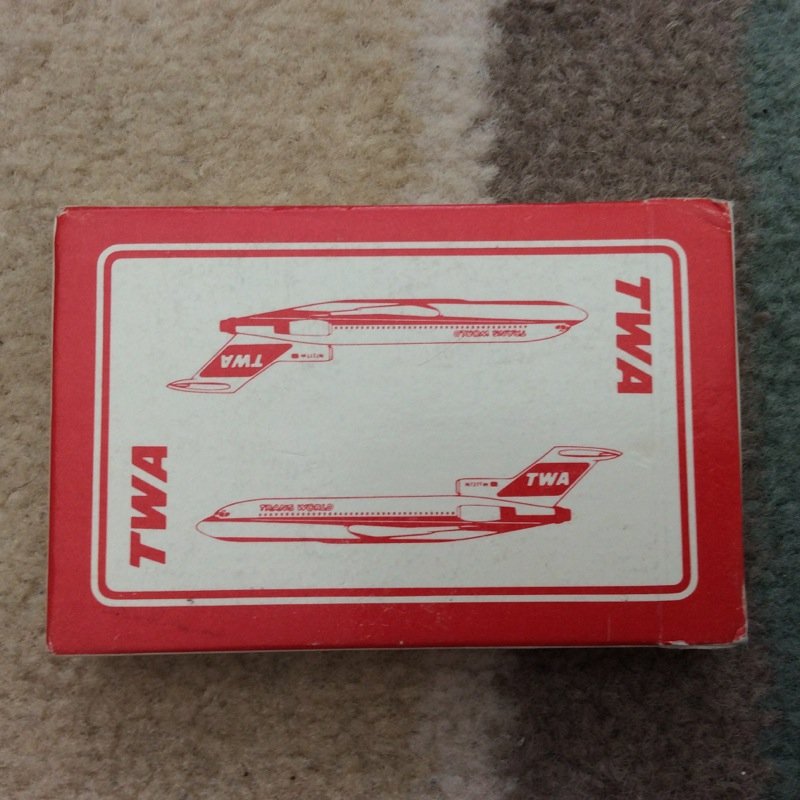 Â VINTAGE TWA PLAYING CARDS Â SEALED INBOX