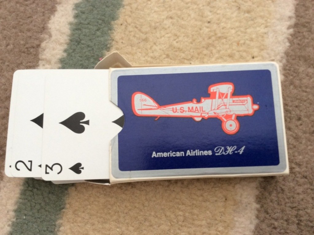 Â AMERICAN AIRLINES Â DH-4 PLAYING CARDS Â USED