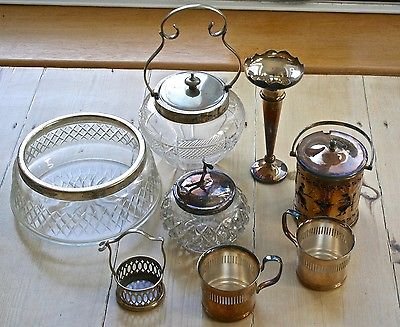 ASSORTMENT OF SILVER PLATED ITEMS MOSTLY MARKED EPNS