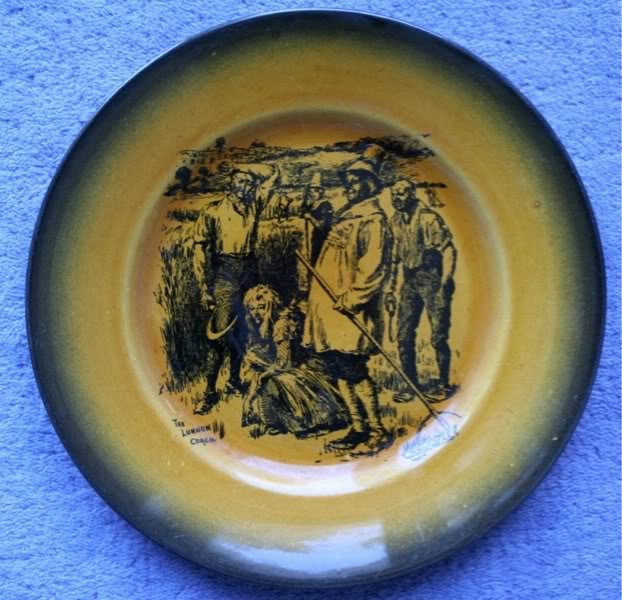 LOVELY RIDGWAY COACHING DAYS & COACHING WAYS PLATE -THE LUNNON COACH