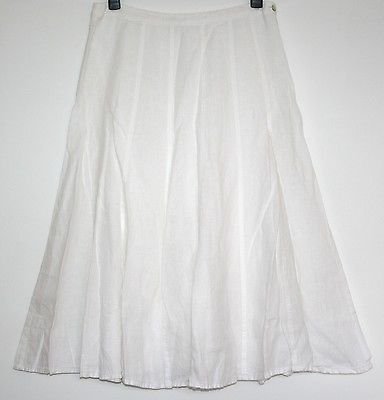 *EAST* LINED LINEN PANEL SKIRT SIZE 14