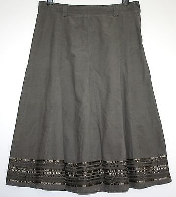 *MARKS & SPENCER* SOFT CORD EMBELLISHED SKIRT SIZE 16
