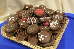 CHOCOLATE ASSORTED GIFT BASKET 2 POUNDS FRESH