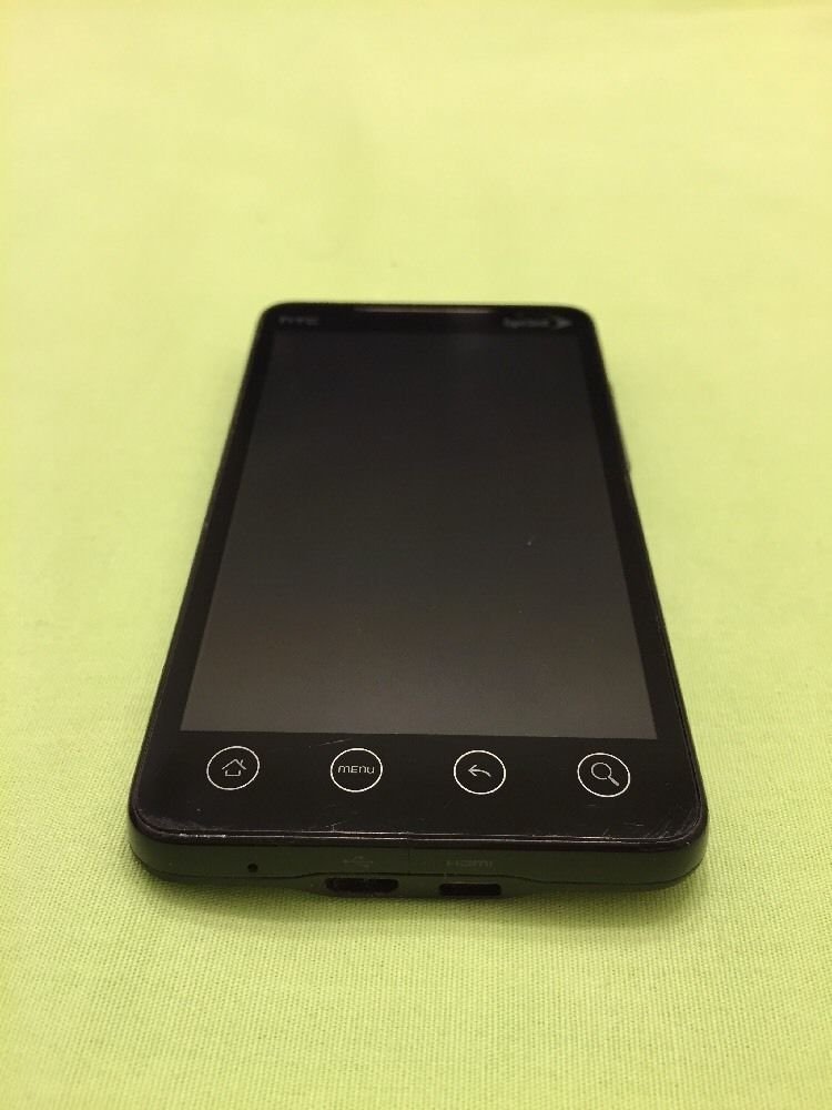 HTC EVO 4G (Sprint) Black Touchscreen - GPS-8MP CAMERA-Clear/Good ESN