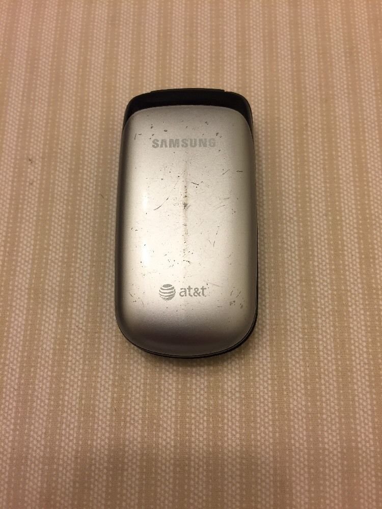 Samsung SGH A107 - Silver (AT&T) Cellular Flip Phone Clean ESN
