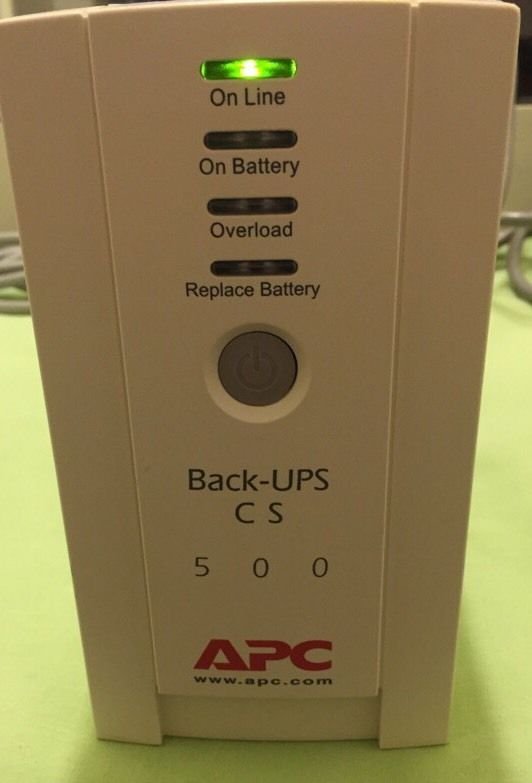 APC Back-UPS CS 500 Battery Backup Six Outlet Unit Battery NOT included