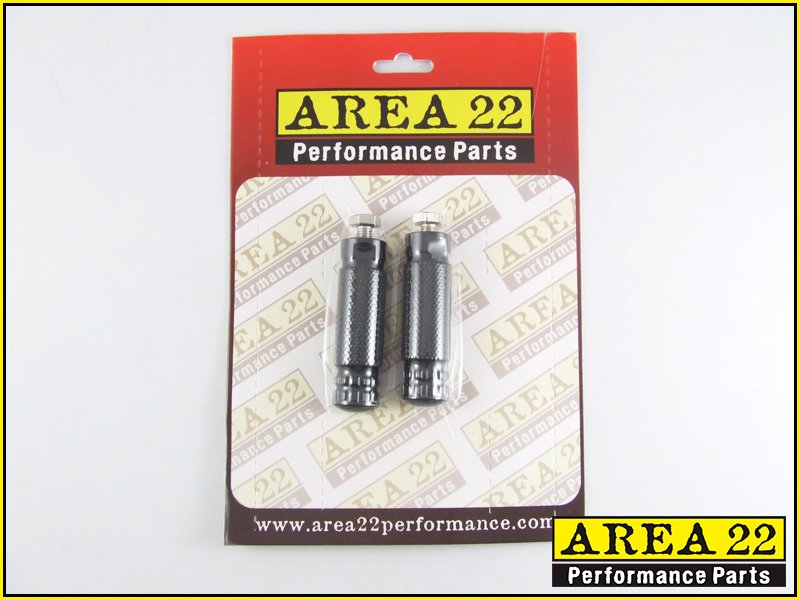 Area 22 Performance Rear Set Spare Footpegs Black Pair Rearsets