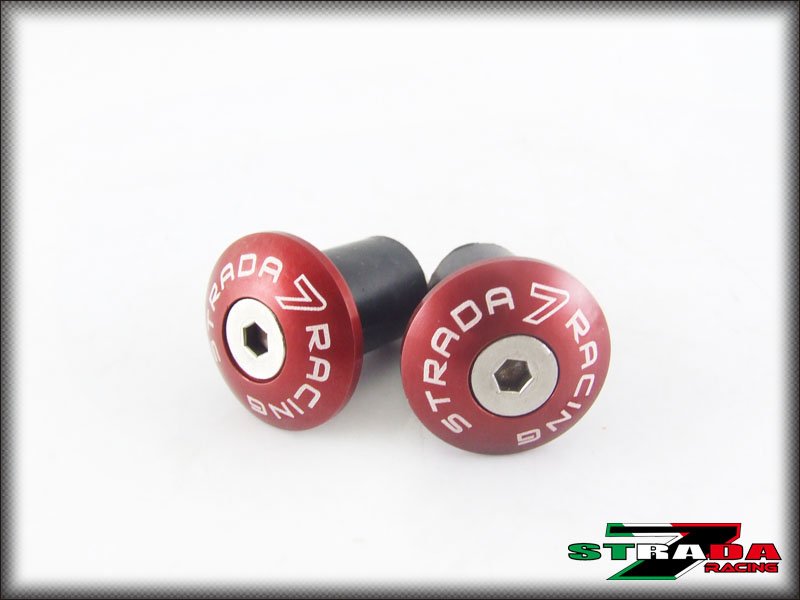 Ducati M1100 S EVO 821 796 MONSTER Strada 7 Racing CNC Red Handle Bar Ends