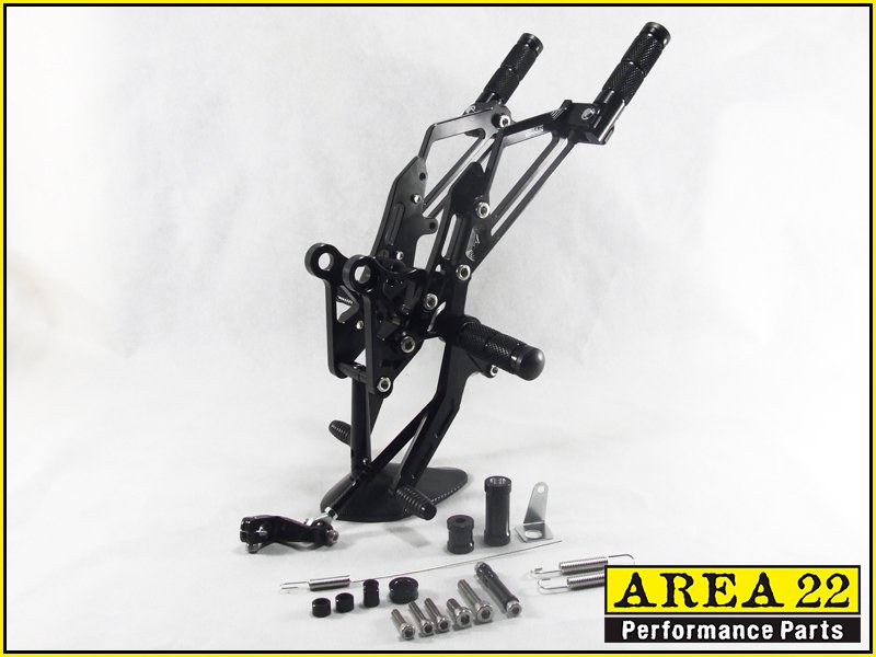 Area 22 2014 2015 Honda MSX125 Grom CNC Rearsets Rear Set Foot Controls Black