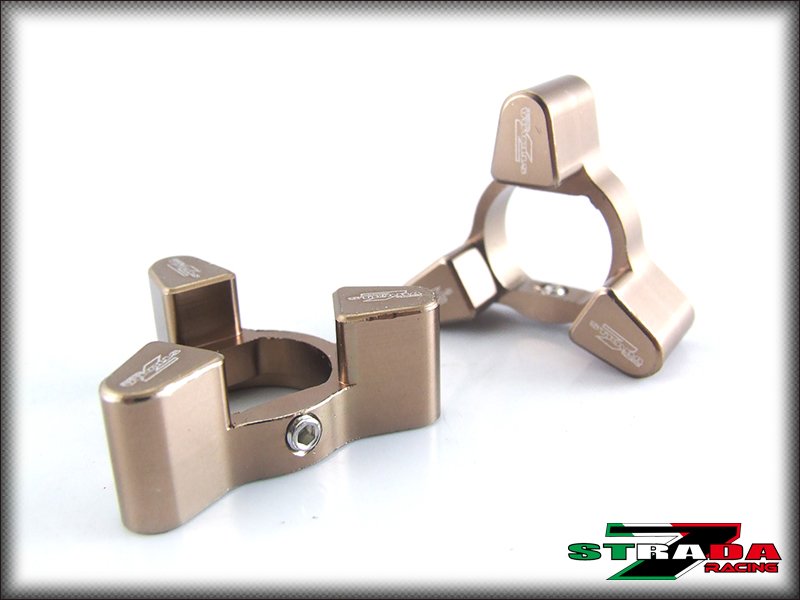 Strada 7 Racing Front Fork Preload Adjusters Honda CBR 600 F2 F3 F4 F4i Titanium
