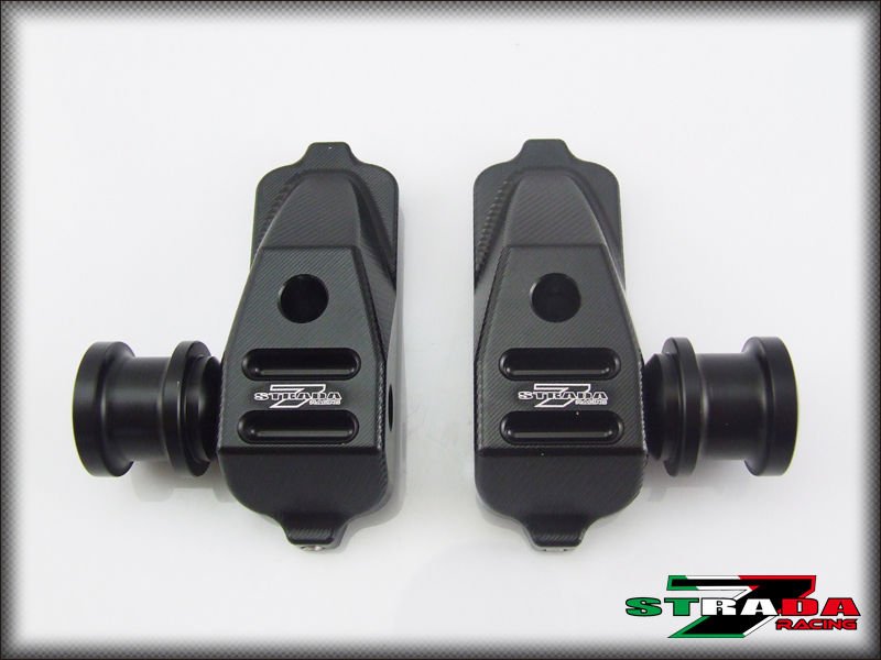 Strada 7 Racing CNC Swingarm Spools For Honda CB500F - Black