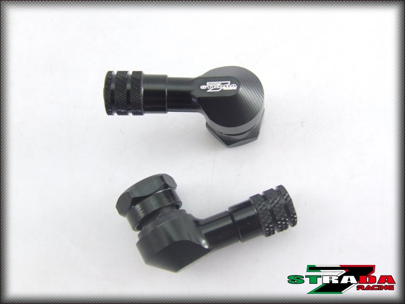Strada 7 83 Degree 8.3mm 0.357" inch CNC Valve Stems Ducati 1098 S R Black