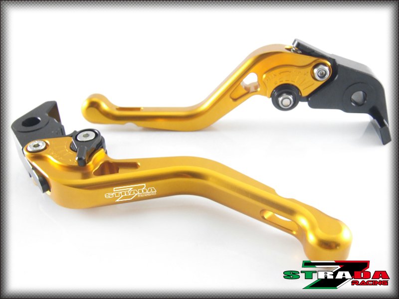 Strada 7 CNC Shorty Adjustable Levers Ducati ST4 / S / ABS 2004 - 2006 Gold