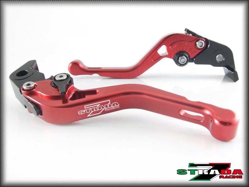 Strada 7 CNC Shorty Adjustable Levers Yamaha R6S CANADA VERSION 2006 Red