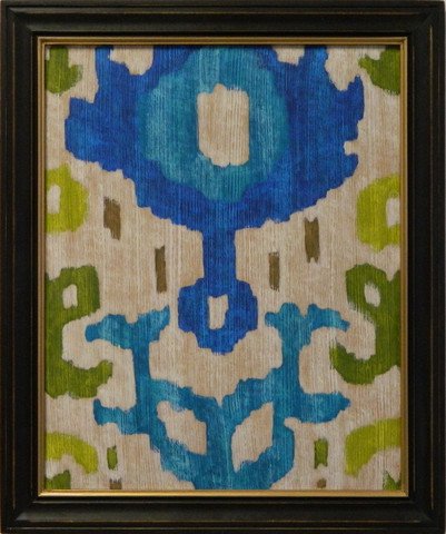 Teal Ikat I