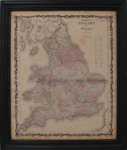 Johnson's Map of England & Wales
