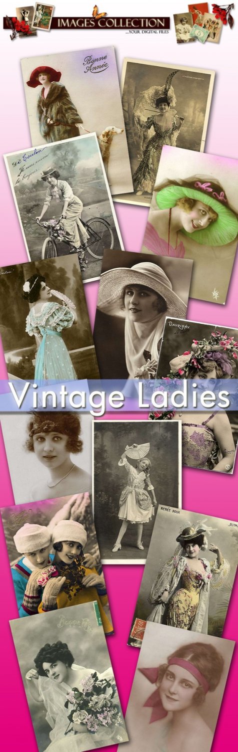 Digital collection vintage print