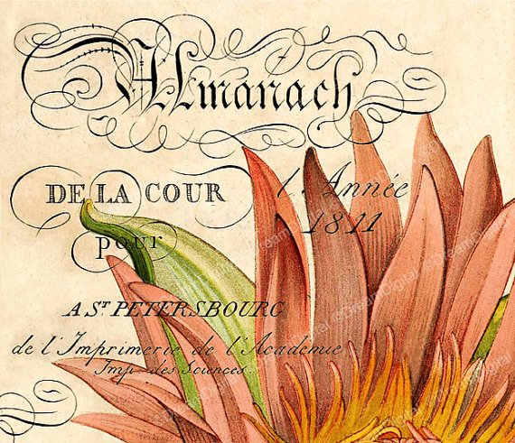 Printable French Ephemera, Digital Paper, Vintage Illustration, Paris D cor
