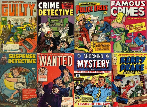 DVD Golden Age CRIME DETECTIVE Comics (vol 2) Real Police Cases Murder Justice