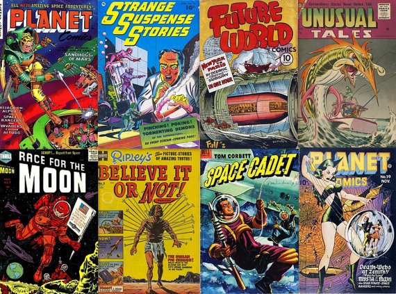 DVD Science Fiction SPACE COMICS Golden Age Planet Tom Corbett Sci Fi Dell Harvey
