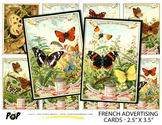 French Printable Art Cards