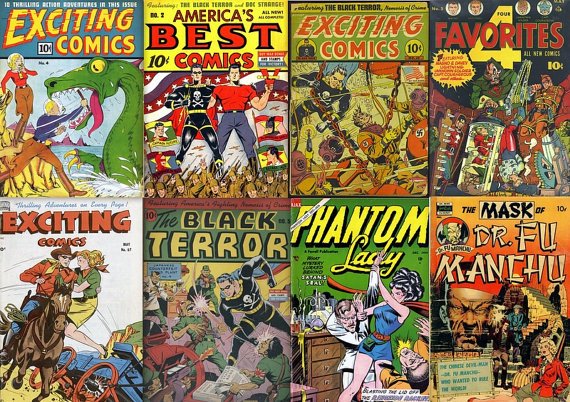 Nedor BLACK TERROR Exciting Comics DVD Better St, ard Ajax Ace