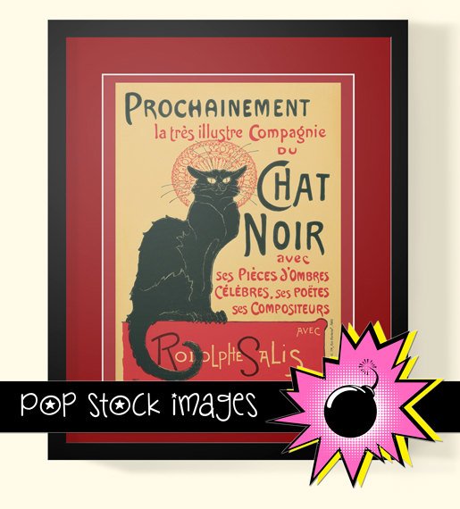 Le Chat Noir-19th Century French Cabaret Poster-Digital print Poster-Paris Cabaret Poster-Black Cat