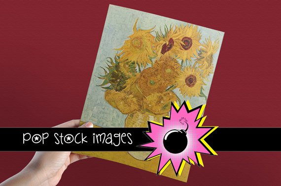 Sunflowers for Amy Pond Digital Domino Collage Sheet