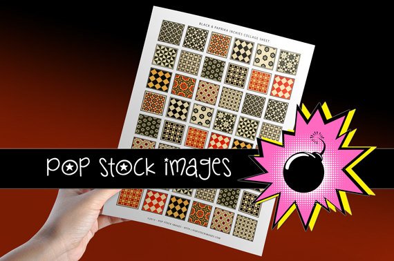 1 Inch Squares Collage Sheet-print Tiles for PendantsMagnets Stickers-Inchies Craft Projects print