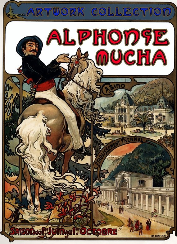 ALPHONSE MUCHA artwork images - paintings Czech Nouveau painter decorative