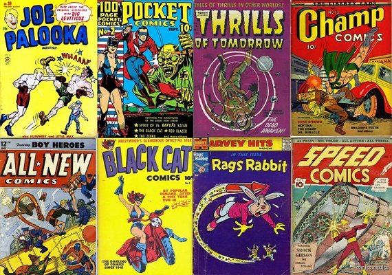 Harvey Comics JOE PALOOKA in DVD Ham Fisher Black Cat Champion Speed Stories Adventures