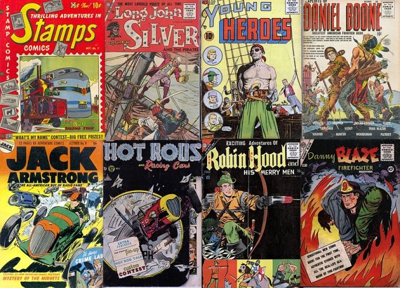 ACTION & ADVENTURE Comics Series DVD-Golden Age Charlton Robin Hood Terry Pirate