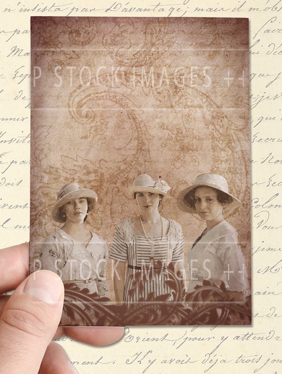 Daughters of DOWNTON ABBEY-Collage Sheet-print Journal Cards-Tags-Scrapbooking-Victorian