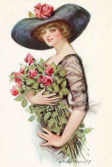 CD VICTORIAN WOMEN Clipart Illustrations Ladies vintage print