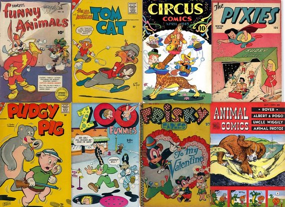 DVD Gold Age Comics FUNNY ANIMAL Cartoon-Tick Tock Tales Zoo Funnies cbr books humor
