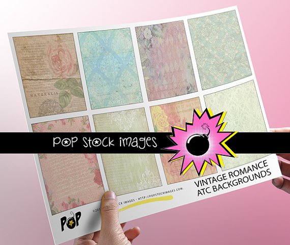 VINTAGE Romantic Grunge for ATC ACEO