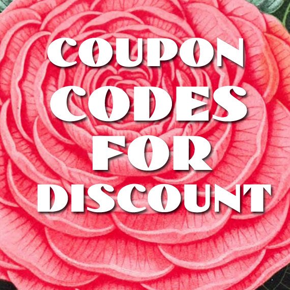COUPONS codes for discounts are shown here