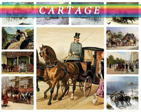 CARTAGE TRANSPORT on 214 vintage print