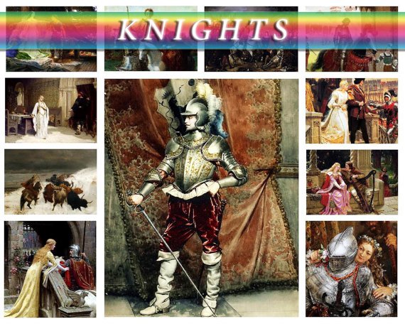 KNIGHTS on 121 vintage print