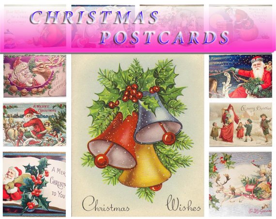 MERRY CHRISTMAS 375 vintage print