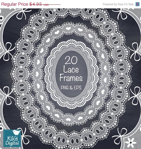 Wh Lace FramesDigital Lace Clip ArtWedding Lace BordersDigital FramesWh Lace Oval Frame