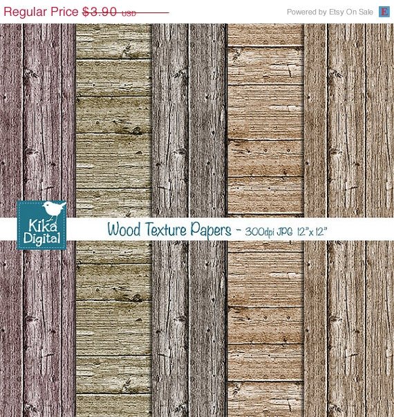 Wood Texture Digital Papers, Wood Papers, Rustic Wood Background